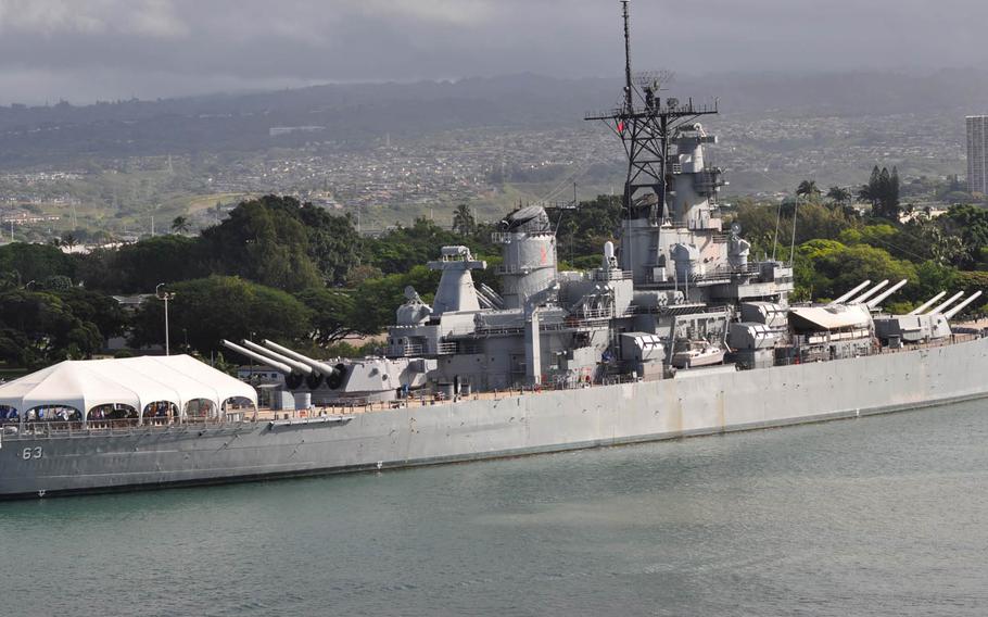 The Missouri Battleship Memorial is berthed at Ford Island in Pearl Harbor and offers visitors a look at a warship of a bygone era.