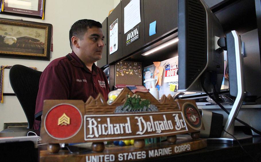 Richard Delgado at the Patriots Casa at Texas A&M University-San Antonio on Sept. 13, 2016.