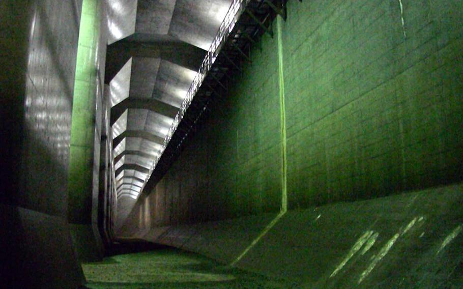 The Showa Drainage Pump Station on the outskirts of Tokyo is one of the world's largest underground discharge channels. This concrete cavern has served as a movie set for Japanese films, a TV superhero action series and a car commercial. It's also featured in the video game "Mirror's Edge."