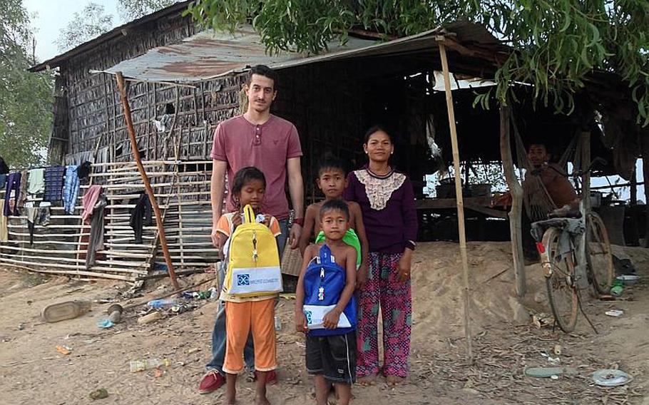 Tony Macie pictured in Cambodia while working with his humanitarian nonprofit Expert Exchange. Macie hopes to recruit veterans in an effort to build resilience and mission after the military.