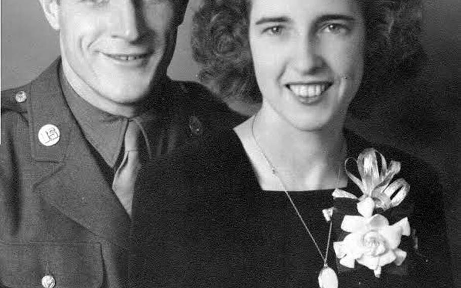  Otto Anderson and his wife, Edith, in a photo taken for their wedding in 1942.