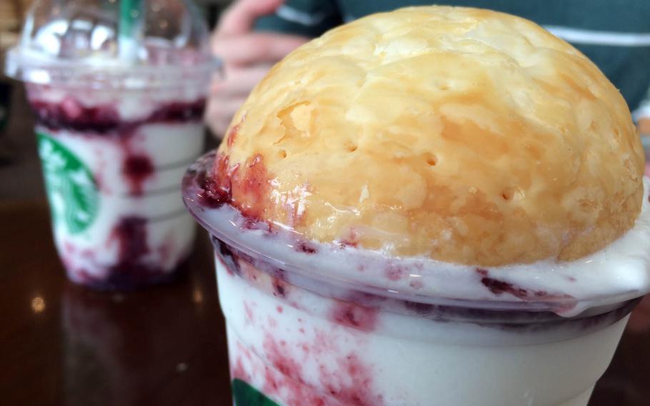The American Cherry Pie Frappuccino is available at Starbucks in Japan through May 16, 2017.