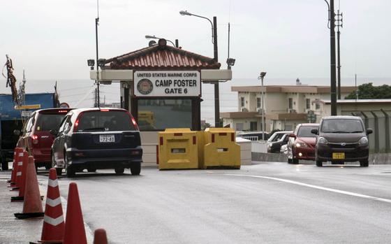 Gate closures at Camps Courtney, Kinser and Foster caused traffic backups led to 45-minute delays in getting off base on some days. 
