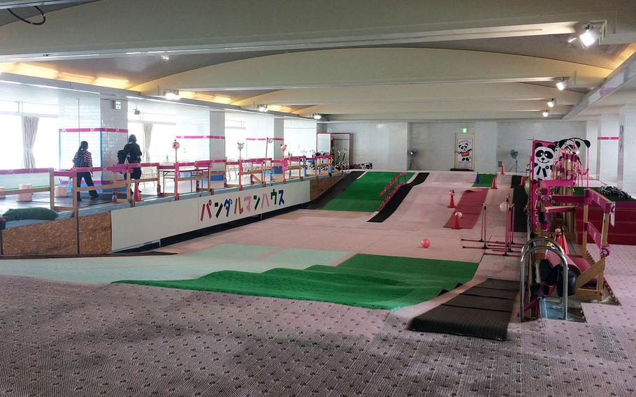 The indoor ski training area Naeba Prince Hotel in Niigata Prefecture, Japan, is great for children.