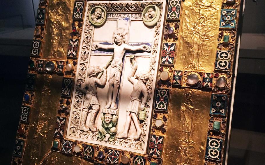 A 1,000-year-old gold-bound bible is among the treasures at the Germanisches National Museum in Nuremberg, Germany.