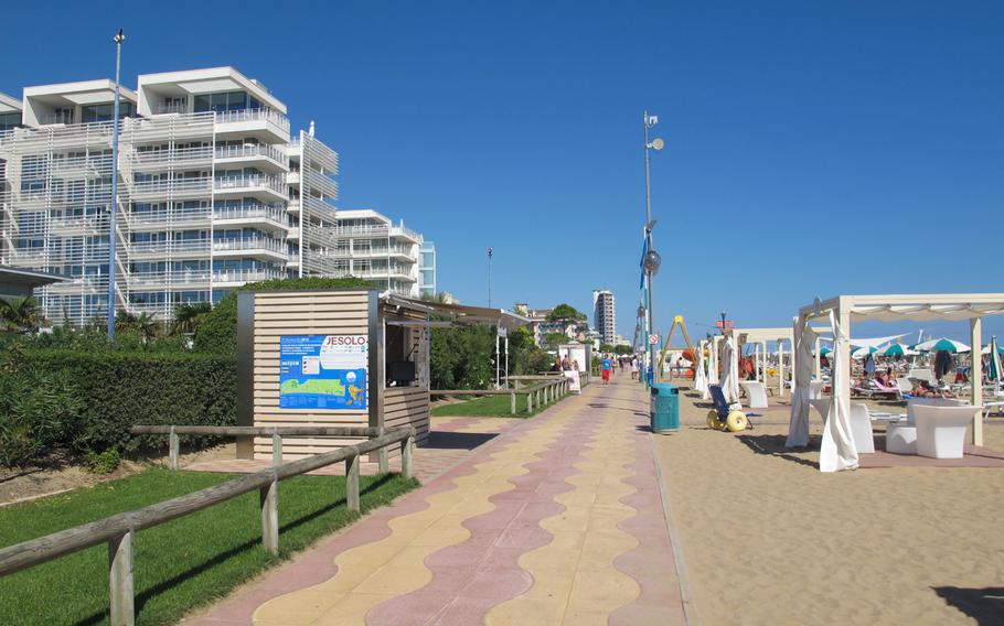 The seaside resort of Jesolo, Italy, is packed with hotels and restaurants and 9 miles of beach. One of them, Bau Bau Beach, caters to dogs and their owners.