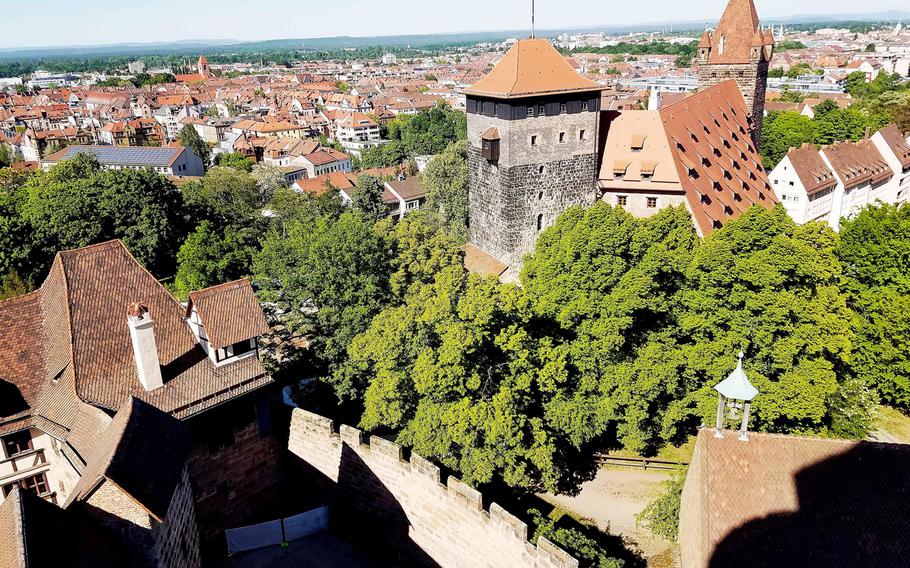The Kaiserberg castle above the city of Nuremberg, Germany, May 7