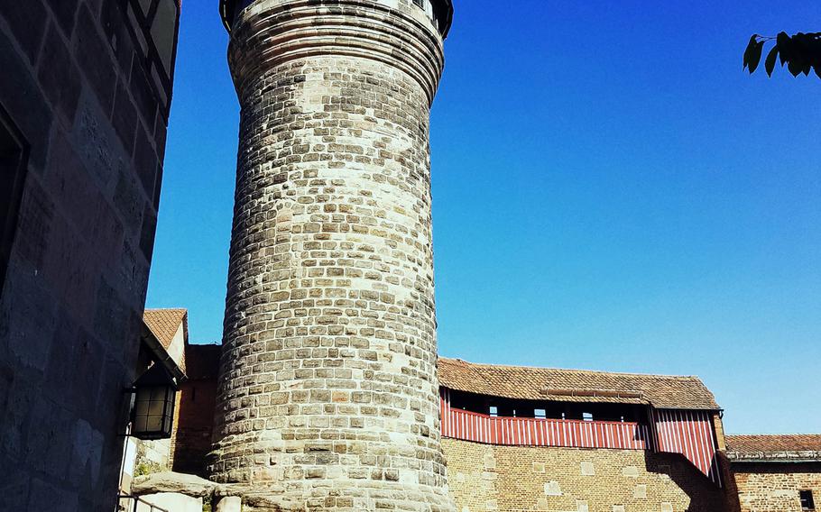 The Sinwell Tower at the Kaiserberg in Nuremberg, Germany, May 7.