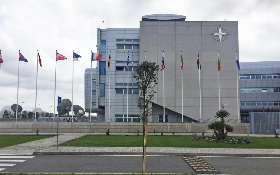 Allied Joint Force Command Naples headquarters in Lago Patria, Italy. NATO's informational hub here, which analyzes threats in Africa and the Middle East, becomes fully operational next week.