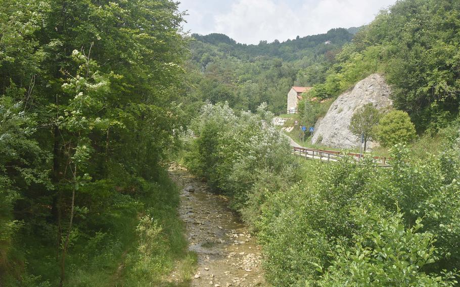 There are plenty of nice views to take in as you approach Grotte Caglieron, whether one is walking along the milelong path from the town of Fregona or driving along a series of mountain roads that take one closer to the site.