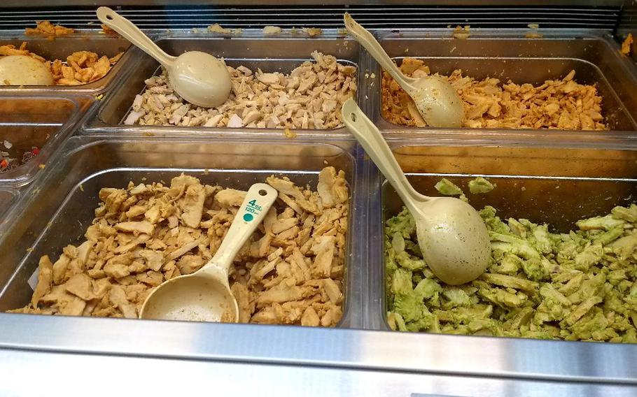 Bun-D, located in the Kaiserslautern Military Community Center on Ramstein Air Base, Germany, specializes in rice bowls with a variety of options of proteins, vegetables and sauces.