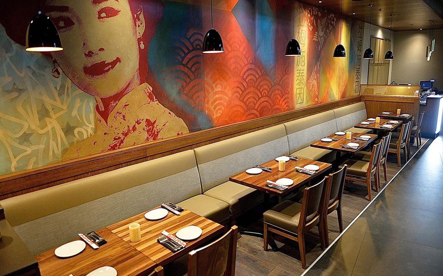 The dining room of P.F. Chang's at Ramstein Air Base. The restaurant sets itself apart with excellent food, good service and an outstanding overall dining experience.