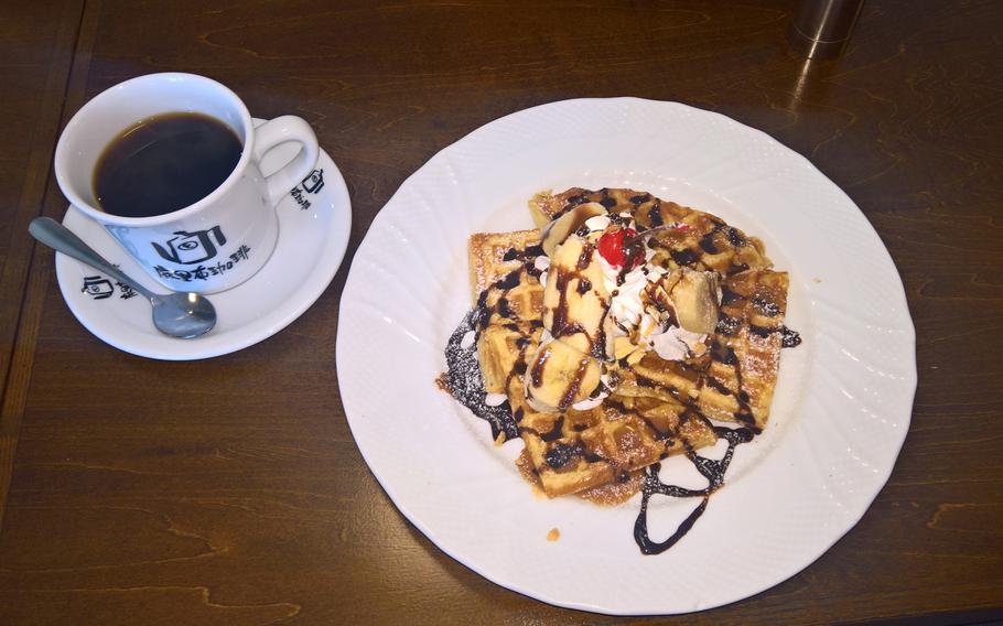 The waffles at Marifu are a definite standout -- crispy and golden on the outside with a warm fluffy interior.