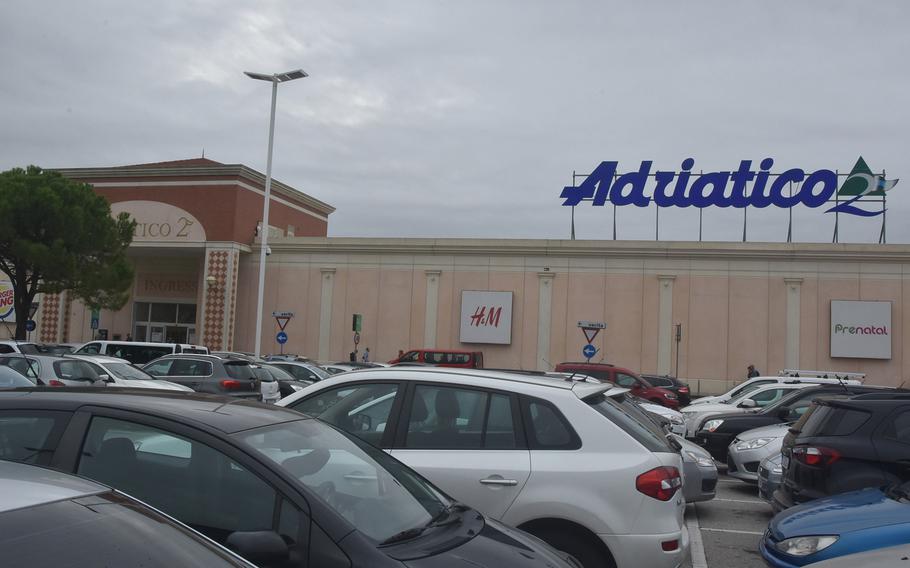 The Adriatico 2 mall in Portogruaro, Italy, is less than a half-hour's drive from Aviano Air Base. It features a Carrefour supermarket, food court and more than 100 stores.