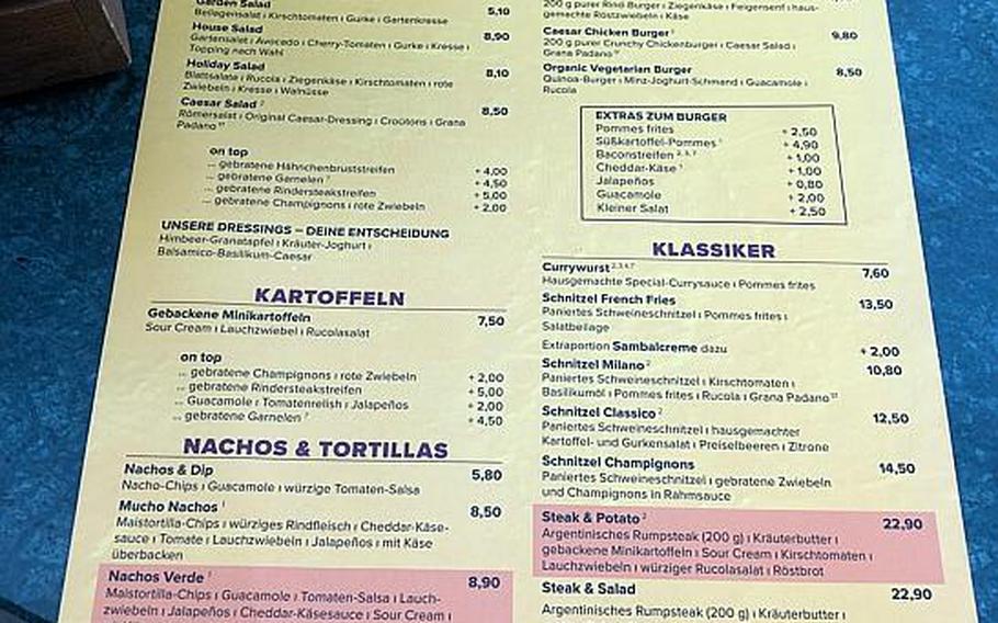 The menu at Cafe Del Sol is long and full of choices that will fit most diets, including vegan.