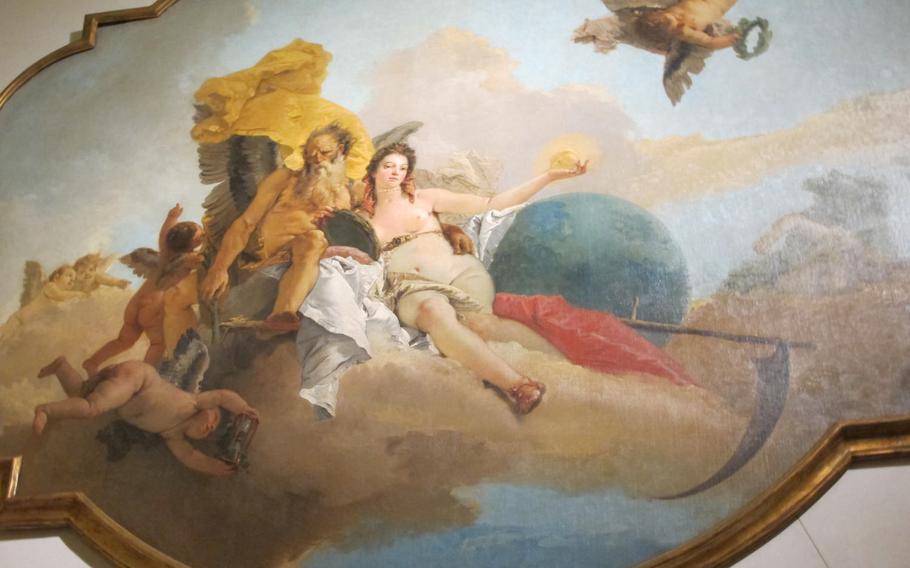 Giambattista Tiepolo's "Time Reveals the Truth," influenced by Enlightenment ideas, is among the last magnificent triumph of Venetian painting in Europe. It is on display at the Palazzo Chiericati museum in Vicenza.