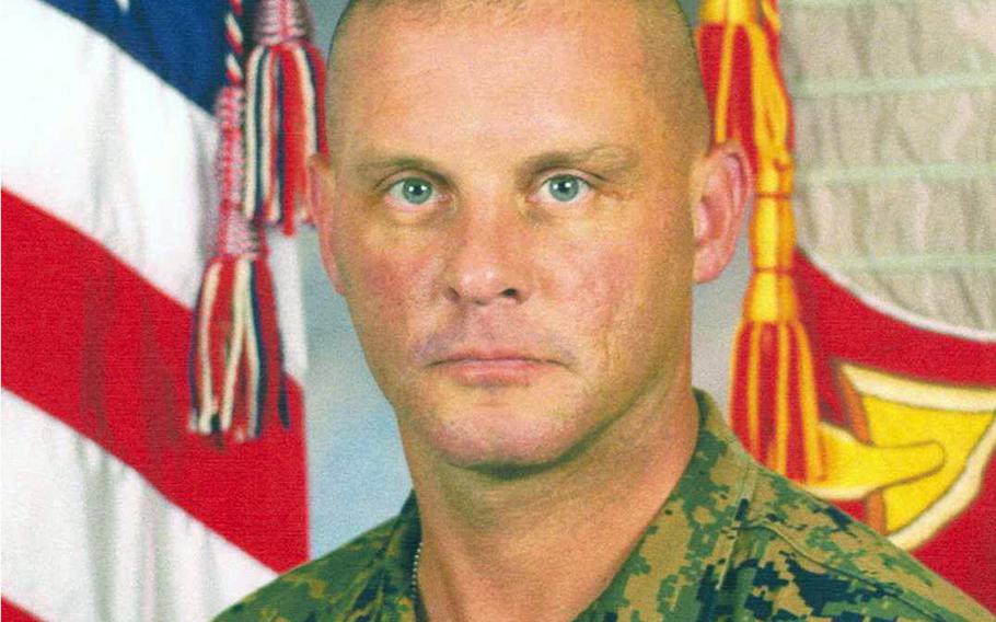 Col. Mark Smith, whose prolific letters about his Marines were widely circulated during his command of the Marine Reserves 2nd Battalion, 24th Marine Regiment in Iraq, was buried Wednesday, April 3, 2019, in Indianapolis, Ind. He was 54.