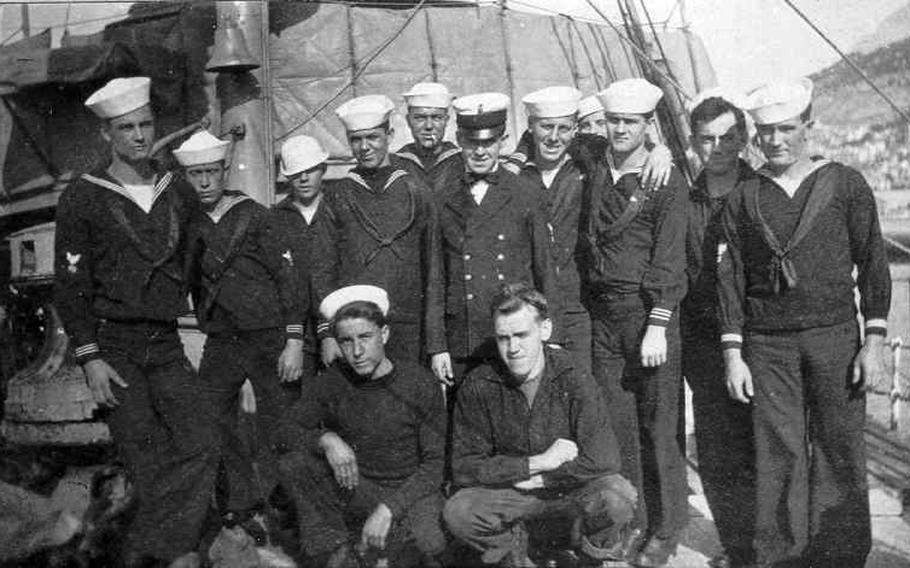 Members of the USS Tampa's crew sometime between 1913 and 1915. The Coast Guard cutter served in World War I. On Sept. 26, 1918, a German submarine sank the ship, killing all 130 men on board.