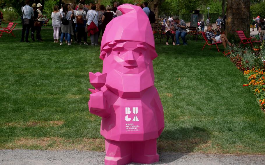 Karl, the Bundesgartenschau's colorful garden gnome is the symbol of the federal garden show in Heilbronn, Germany. He was produced with a 3-D printer and the file to print him with can be downloaded from the BUGA website.