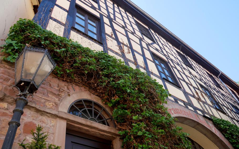 This big, beautiful half-timbered house in Bad Kreuznach once housed a brewery. Now it is a private residence.