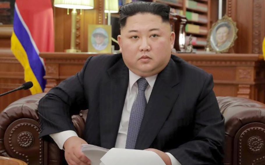 North Korean leader Kim Jong Un poses for a photo released in January 2019 by the Korean Central News Agency.