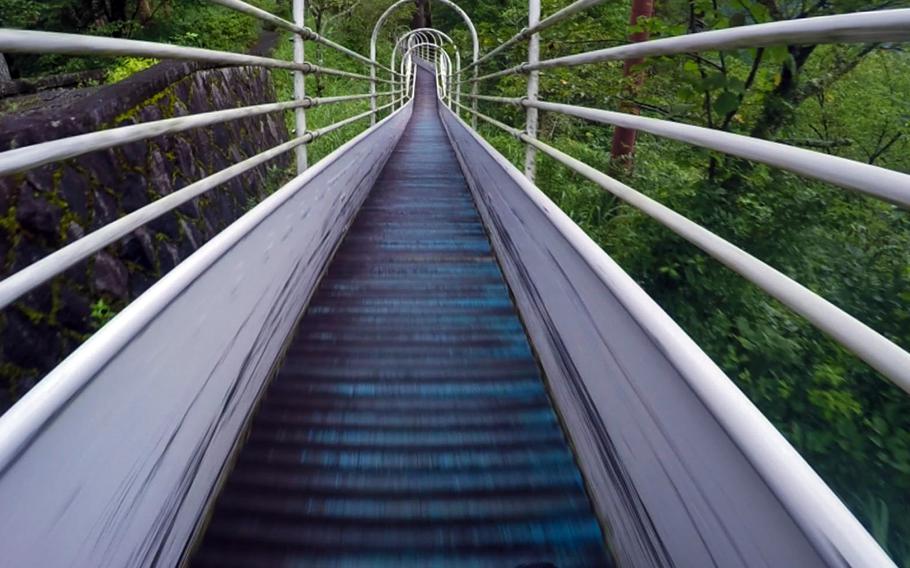 Japan's longest roller slide is 800 feet long from top to bottom.
