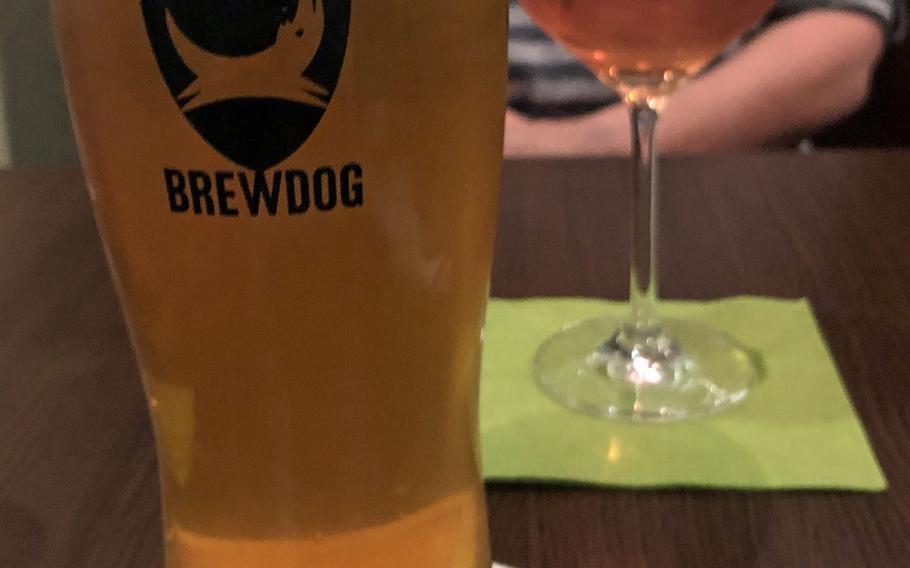 A Brewdog Punk IPA went well with the haggis and the ros? complimented the beef goulash at Scotch N Soda, a gastropub in Wiesbaden, Germany.