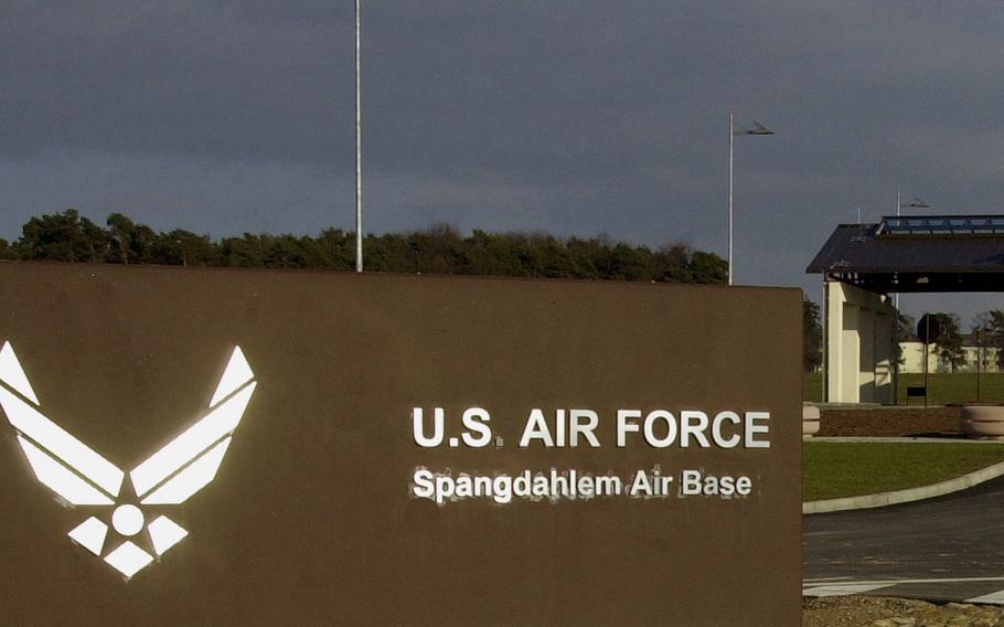 Two airmen were killed and one was injured Monday, Sept. 30, 2019, in a car accident on Spangdahlem Air Base's perimeter road.