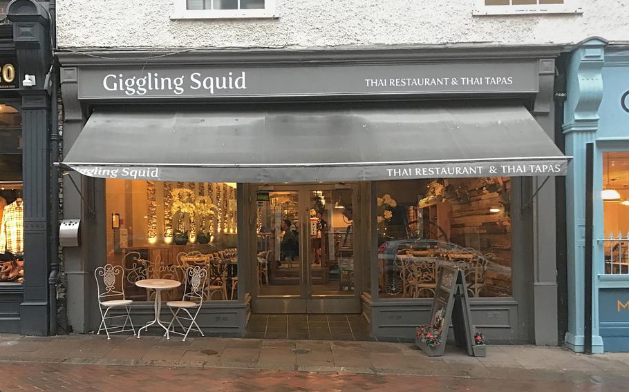 The Giggling Squid, a Thai restaurant in Bury St. Edmunds, England.