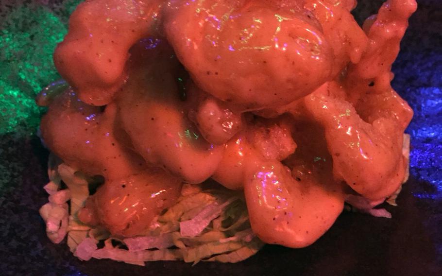 The crispy creamy shrimp from Ryu's Dining in Okinawa, Japan, hits the sweet spot.