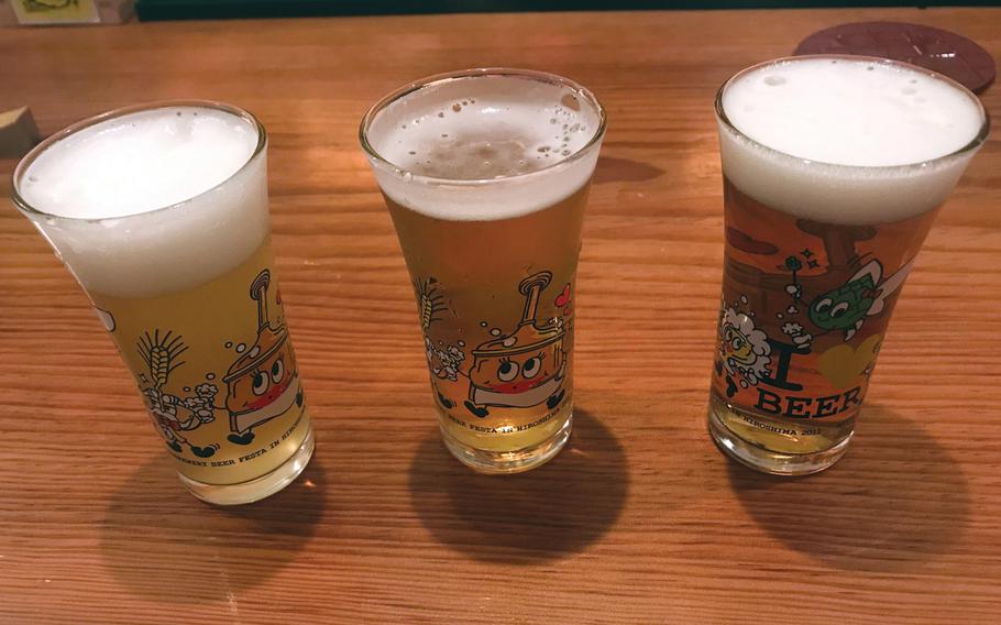  Raku Beer in Hiroshima, Japan, has a variety of craft beers from IPAs to stouts on tap.