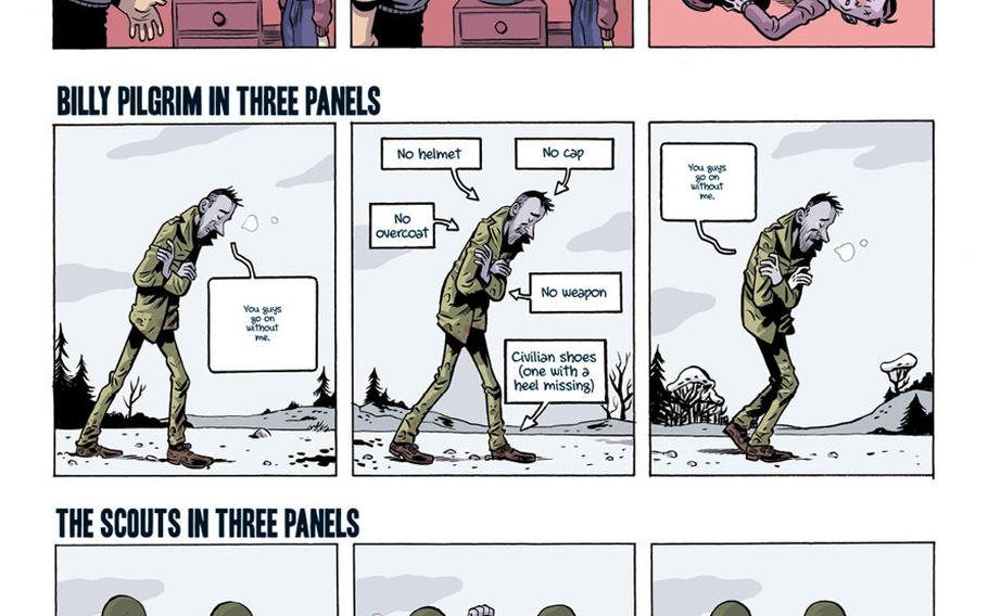 A preview panel from the graphic novel adaption of ''Slaughterhouse-Five'' by Kurt Vonnegut, which is scheduled to be released in September of 2020.