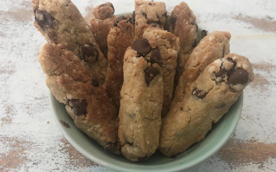 Cookie fries, a homemade version of a popular Disney delicacy, are served. The made-from-scratch treat is a great alternative to processed snacks.