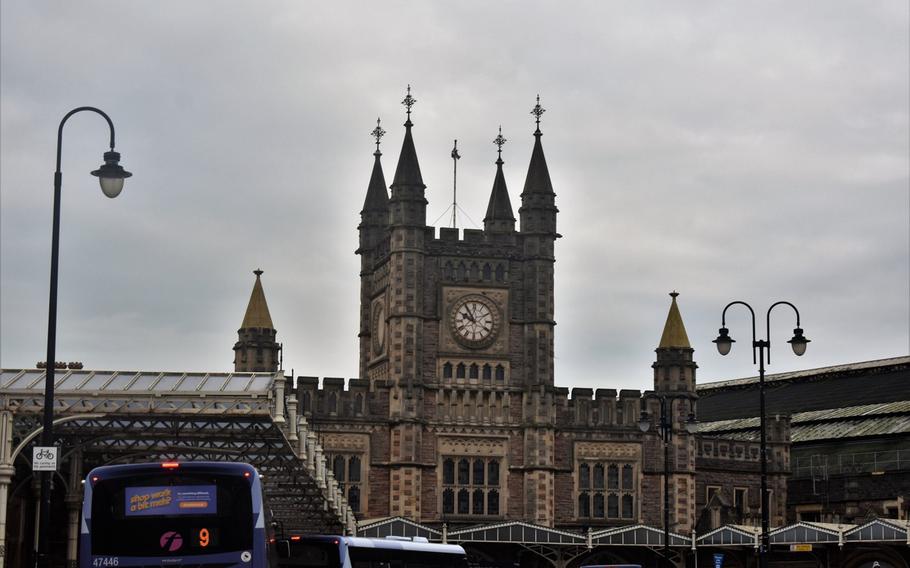 Temple Meads station in Bristol, England, offers train, bus and taxi transportation around the city and the larger region. Cardiff, Wales, is about an hour's train ride to the west, while London is just two hours to the east.