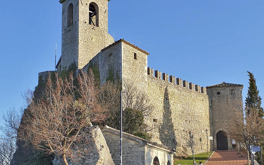 Guaita tower, also known as La Rocca, is one of three towers in the city of San Marino, capital of the country by the same name. Constructed between the 10th and 11th century, it was the first tower built in San Marino.
