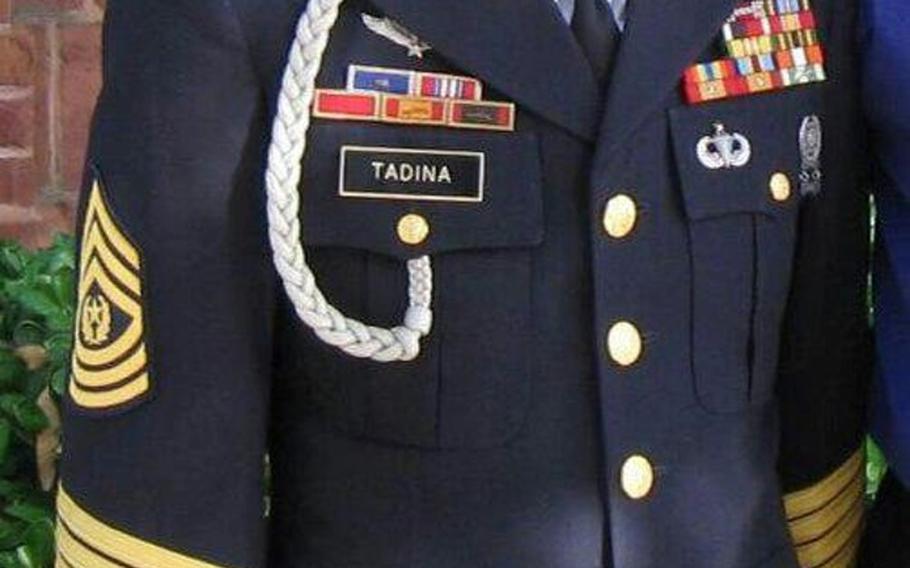 Retired Command Sgt. Maj. Patrick Gavin Tadina is pictured  in an undated family photo his daughter said was taken sometime after about 2015. Tadina, one of the most-decorated enlisted soldiers of the Vietnam War, died Friday, May 29, 2020, at the age of 77.