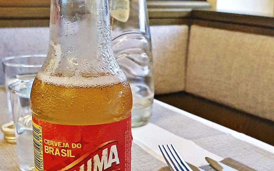 Brahma beer is a Brazilian lager, imported to Italy and served at Boom Brasil, a new restaurant in Sacile, Italy. The restaurant is located about 11 miles from Aviano Air Base.