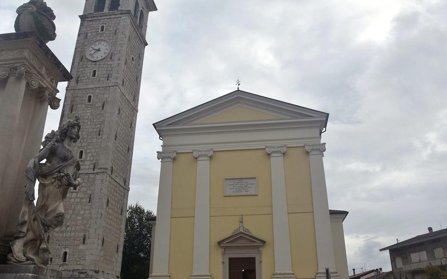 You can't miss seeing the Saint John the Baptist Church in Malnisio while driving along the SP29 that runs along the base of the Alps near Aviano Air Base, which Americans commonly refer to as the ''Mountain Highway.'' It's one of dozens of churches within a 15-minute drive of the base.