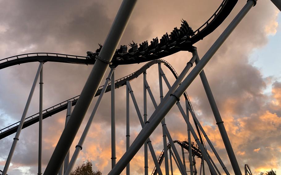 The Silver Star coaster, one of the largest roller coasters in Europa Park in Rust, Germany,boasts a top speed of more than 80 mph.
