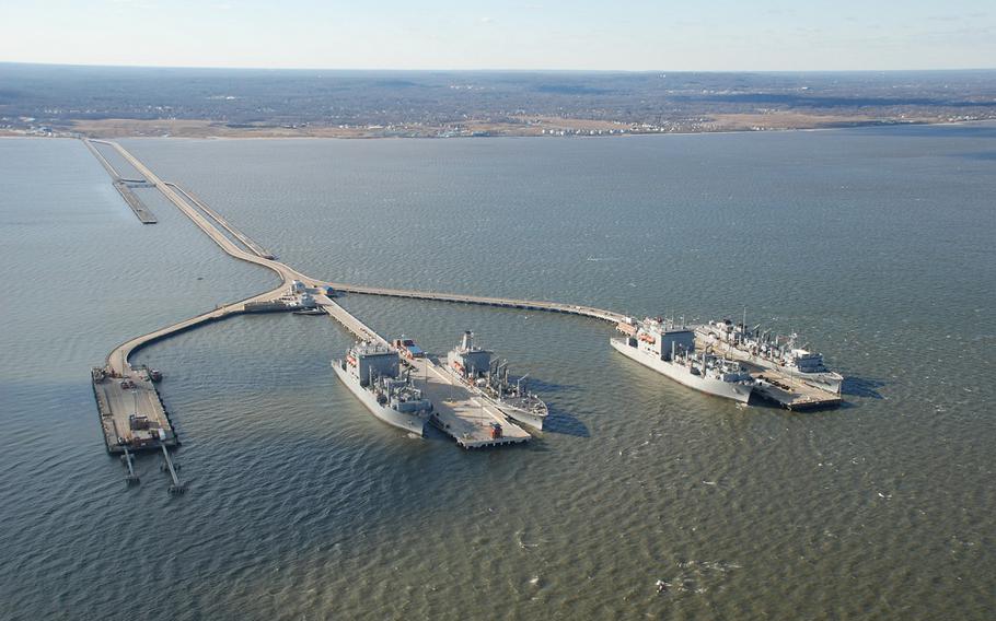 Naval Weapons Station Earle in Colts Neck, N.J., is shown in this 2014 file photo.