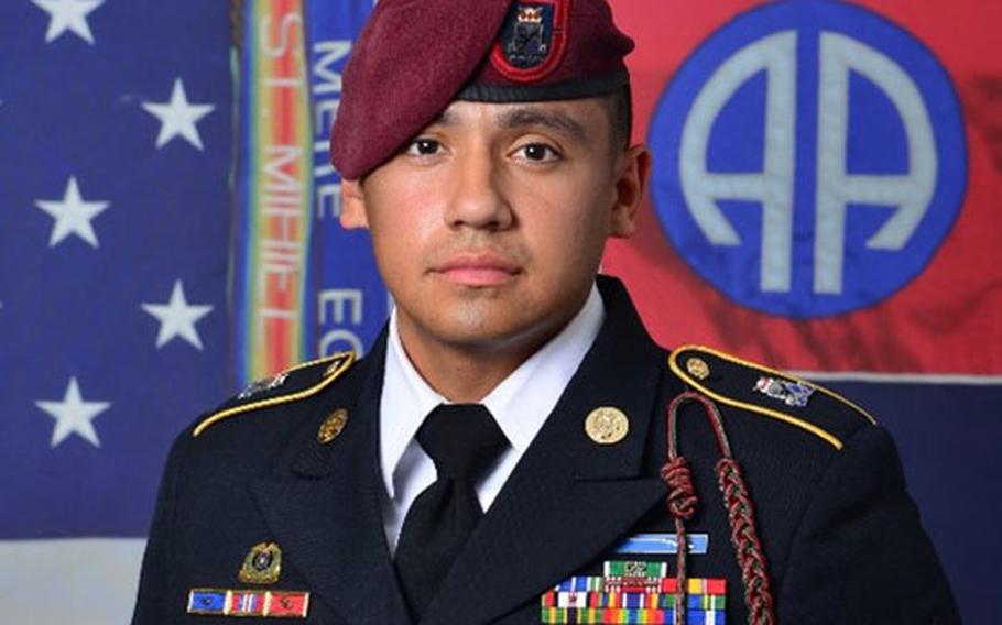 Sgt. Raymond Lopez, 30, of Fresno, Calif. was killed in a single-vehicle crash near Fort Bragg on Sept. 13, 2021.