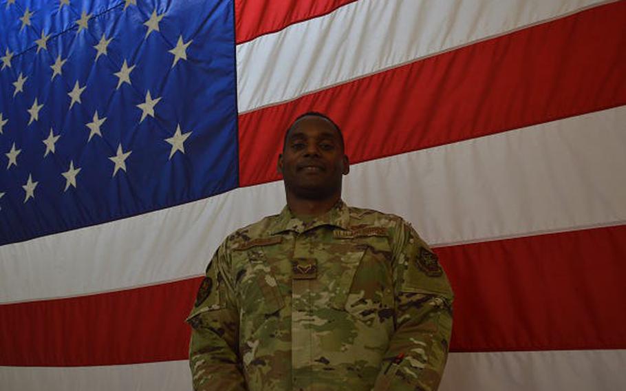 Airman 1st Class Mervale Abraham is originally from Grenada and is in the process of becoming an American citizen.