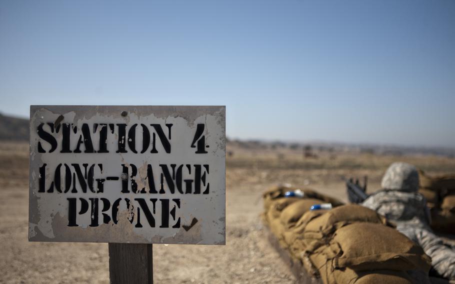 California Army National Guard Soldiers from Headquarters and Headquarters Company, 40th Combat Aviation Brigade, fire the MK-19 Grenade Launcher and the M320 Grenade Launcher Module during their pre-mobilization training at Camp Roberts, Calif., Aug. 18, 2015. 