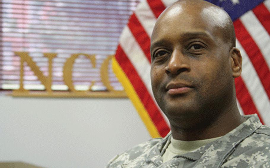 Command Sgt. Maj. Stoney Crump.
