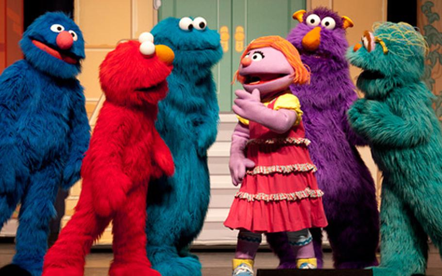"Sesame Street" characters appear during the launch in Ohio of a new show aimed at military families. The USO teamed up with "Sesame Street" to bring the free show to Europe. It features a new character, Katie, a military child who finds out she has to move to a new home.