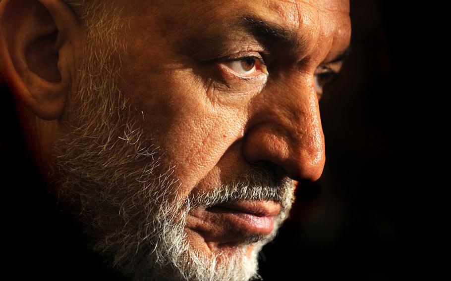 Afghan President Hamid Karzai.