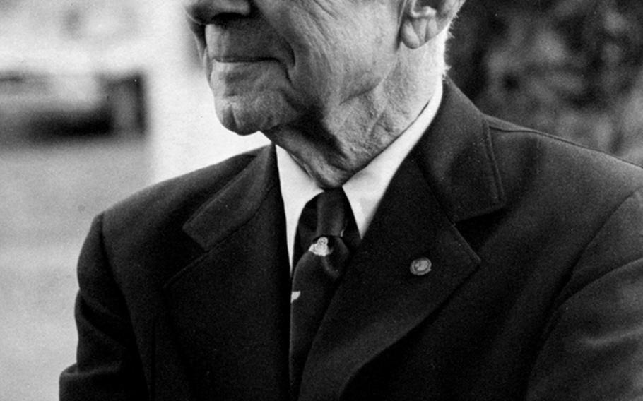 World War II hero James H. Doolittle, during a 1978 visit to Yokota Air Base.