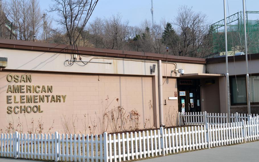 A photo of Osan American Elementary School on Osan Air Base, South Korea, which is part of the Department of Defense Dependent Schools-Korea, taken on March 13, 2013.