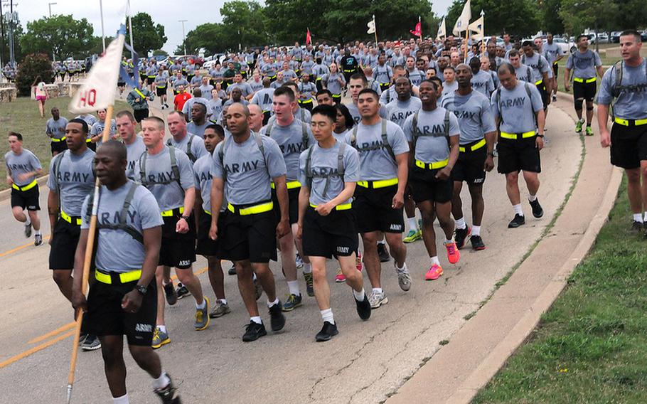 Thousands of servicemembers took part in the Fort Hood Sexual Harassment-Assault Response and Prevention 5km Run and Walk on April 23, 2013. An Army sergeant first class who had been a sexual assault prevention program coordinator at the Texas base is now under investigation for abusive sexual contact and acting as a pimp.