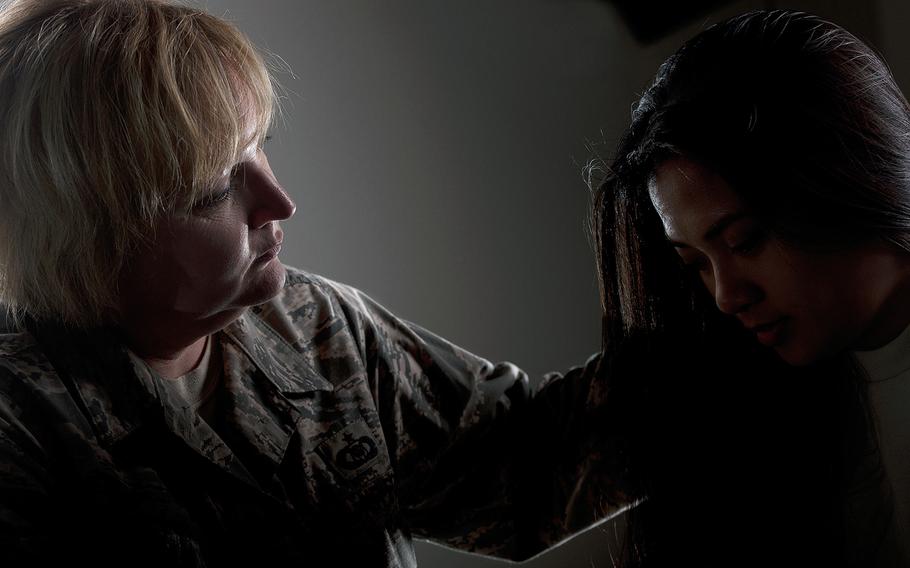 April is Sexual Assault Awareness Month and with mission readiness and effectiveness at the forefront of strengthening the Air Force, the eradication of sexual assault is a top priority. The Altus AFB Sexual Assault Prevention Response program is dedicated to eliminating sexual assault incidents through awareness and prevention training as well as education, victim advocacy, response, and reporting. (U.S. Air Force Photo by Senior Airman Jesse Lopez/Released)
